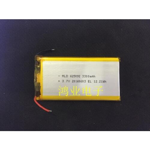 3.7V polymer lithium battery 605092P 605090P 3300MAH mobile power Tablet PC, etc. Rechargeable Li-ion Cell
