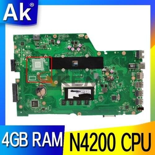 X751NA Motherboard For ASUS X751NA X751NC X751NV X751N Laptop Motherboard Celeron N4200 4GB RAM 100% original Mainboard GM