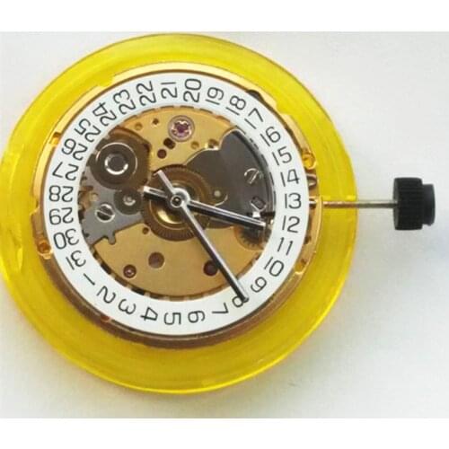 TianJin make Mechanical Autoamtic movement CLONE ETA 2824 movement date display fit for mens watch GOLD 2824