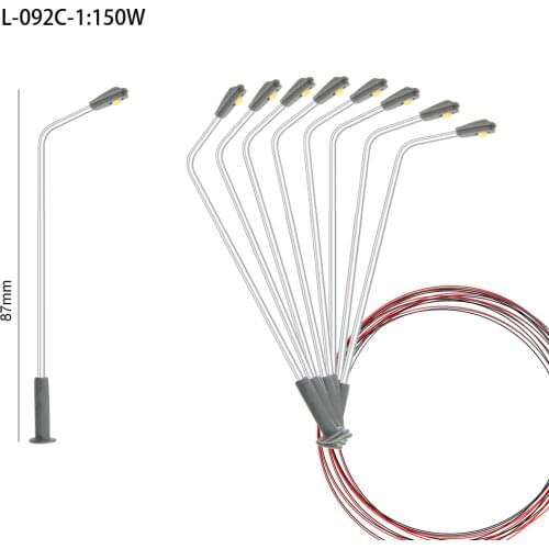 1/150 Scale Model Street Lamp 3V Led Lighting For Train Landscape Building Architecture Layout Scenery