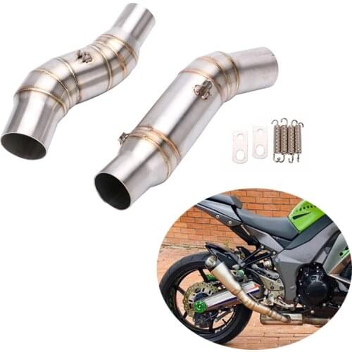 For Z1000 Z1000SX Ninja 1000 1000SX Modified Mid Pipe Motorcycle Middle Slip On 51mm Muffler Exhaust Left Right Reserve Catalyst