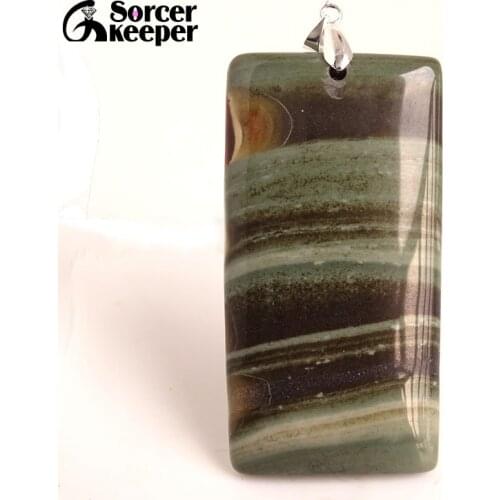 Fashion Natural Picasso Jaspers Pendant Beads Diy Semiprecious Stone Jewelry Necklace Jewelry Making Gem Accessory BC773