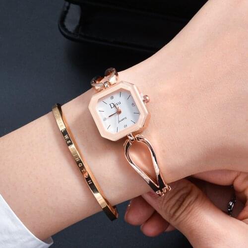 Montre Femme 2020 New Fashion Square Ladies Watch Small Dial Stainless Steel Quartz Watches For Women Clock Relogio Feminino