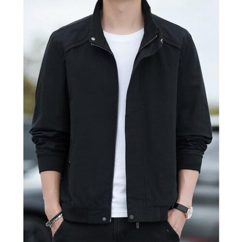 Mens Bomber Jackets Fashion Male Stand Collar Army Cargo Jackets Casual Male Slim Fit Baseball Coats Jacket Clothing 2021