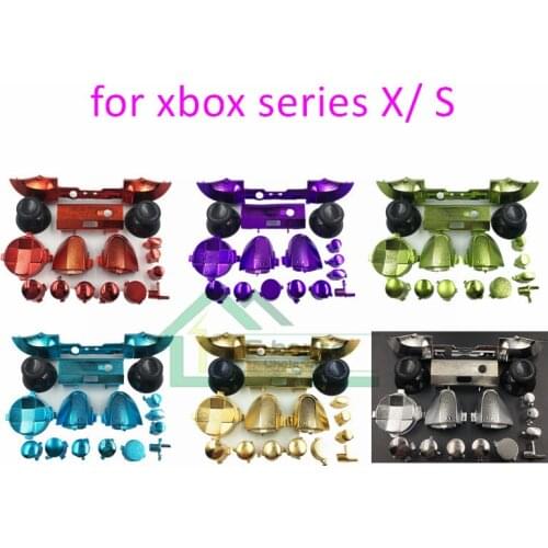 For Xbox Series X S Controller chrome buttons kit ABXY L R LB RB Bumper Trigger Buttons Mod Kit Game Accessories