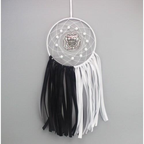 New fashion jewelry Hot black and white Dreamcatcher Wind Chimes Indian Style ribbon Pendant Dream Catcher Gift