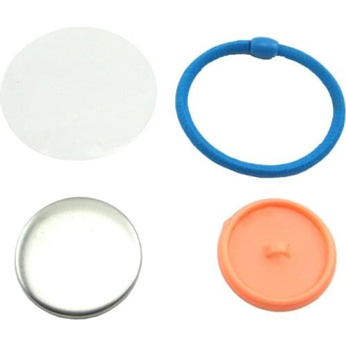 32mm Rubber chests rubber band consumables hair rope chests creative head accessories button badge materials