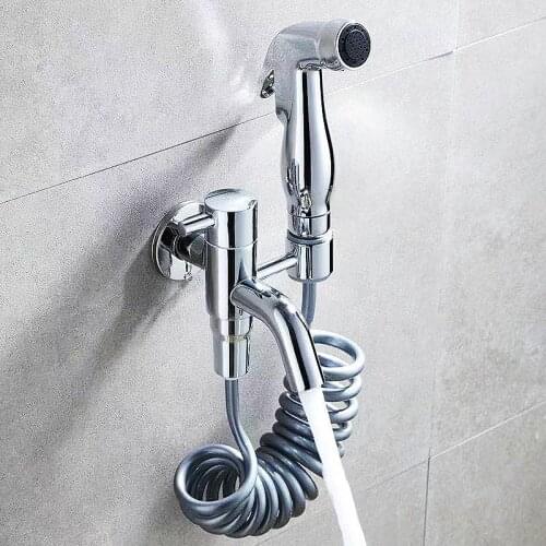 Handheld Toilet Bidet Sprayer Set Punch-free Pressurization Bidet Faucet For Bathroom Hand Sprayer Shower Head Self Cleaning