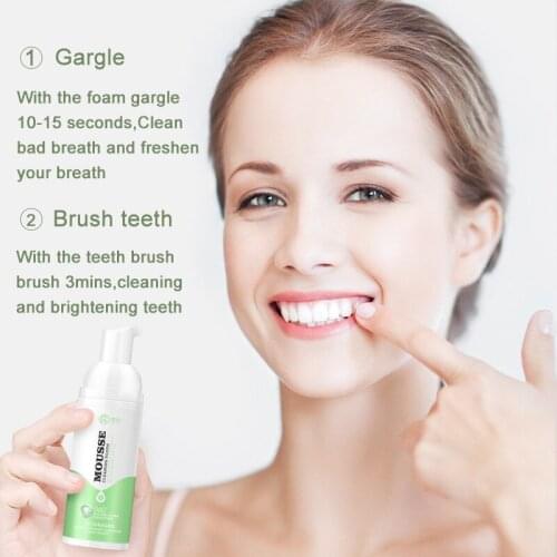 Baking Soda Tooth Cleansing Mousse Deodorant Stain Remover Fresh Breath Oral Cleaning Care Foam Mouthwash Teeth Whitening