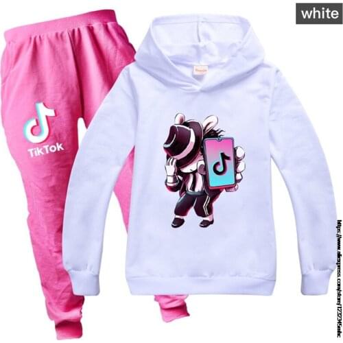 Hoodies Pants Suit Tik Tok Boys Long Sleeve Sweatshirt Baby Boy Clothes Set Childrens Clothing for Teen Kids Girls Outfits