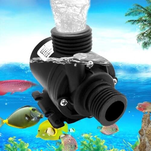 Water Pump Fish Tank Submersible Pump Solar Brushless Motor Water Circulation Water Change Pump Manure Suction Pump for Aquarium