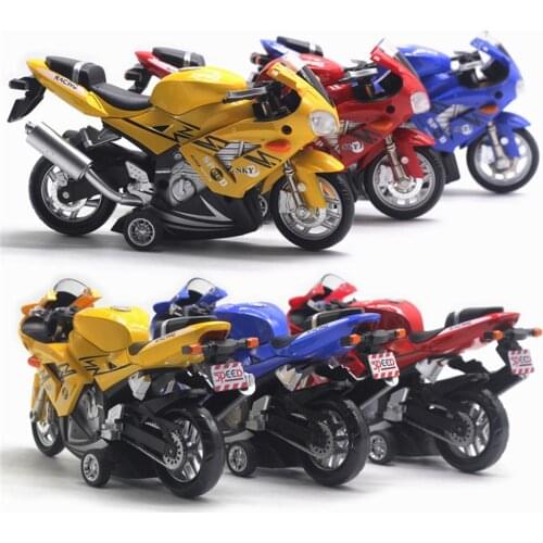 1/12 Pull Back Alloy Motorcycle Light Music Motorbike Model Children Toys Mobile Vehicle Model Kid Mini Cars Toys Gifts