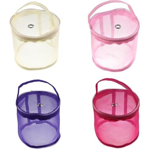 1 Pc 13*14cm nylon Round wool storage bag Wool dustproof storage bag DIY Craft Woolen Storage Basket Sewing Tool Accessories Bag