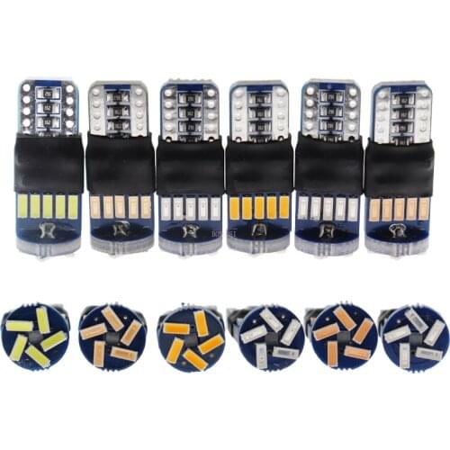 2pcs T10 15SMD 4014 led T10 W5W 12V-24V led Trunk light Door lamp led Dome Light Universal reading lamp led lights for car