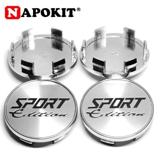 4PCS 54mm with 50mm SPORT Edition Logo Car Wheel Center Hub Caps for Altima Maxima Murano Quest 2004-2010 Chrome ABS #697