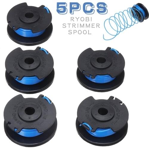5Pcs String Trimmer Spool Line Grass Trimmer Head Brush Cutter Head Lawn Mower Accessories For Strimmer Replacement