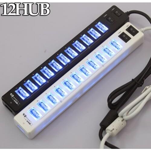 USB Hub 4/7/12 Port Expander Adapter USB 3.0 Hub Multi USB Splitter 2.0 Hab 3 Hub 3.0 Multiple USB3.0 USB-Hub Card Reader For PC