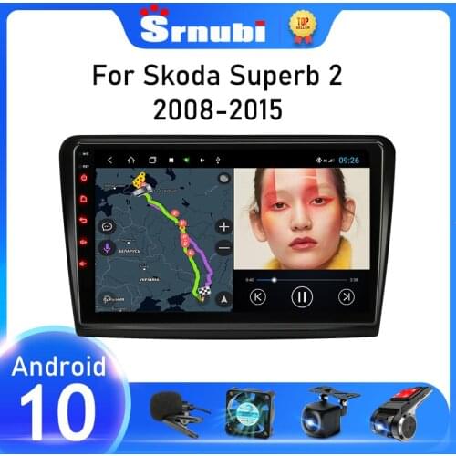 Srnubi Voice Android 10 Auto Carplay For Skoda Superb 2 2008-2015 Car Radio Multimedia Video Player Navigation GPS 2 din IPS DVD
