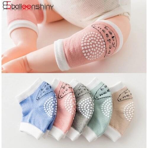BalleenShiny 3pairs/set Baby Knee Pads for 0-3 Year Babys Non-slip Baby Girls Boys Protector Crawling Elbow Kneepad Mesh Cotton