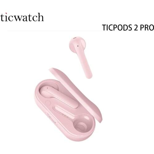 Ticwatch TicPods 2 Wireless Earphone Bluetooth 5.0 Aptx Qualcomm 5121 Chip Touch Control IPX4 Waterproof Noise Cancelling TWS