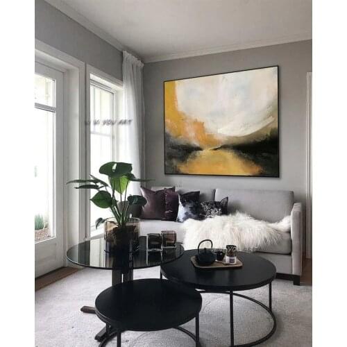 Large art handmade impressionist painting high quality wall decoration handmade abstract oil painting on canvas for living room