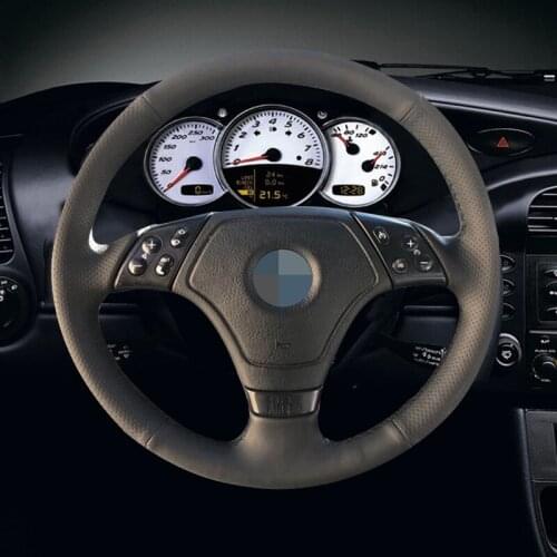 Black Artificial Leather Car Steering Wheel Cover for BMW E36 E46 E39