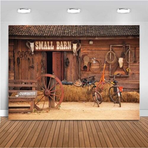 Mocsicka Wild West Saloon Photography Background Cowboy Farm Barn Haystacks Rustic Photographic Studio Props