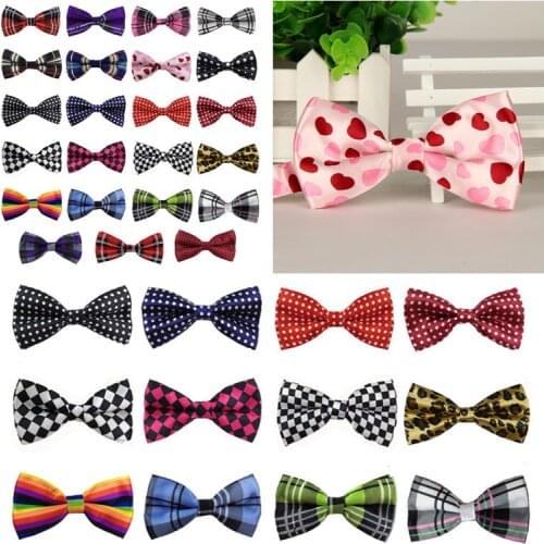 Plaid Bowties Formal Womens Novelty Bow Tie Striped Tartan tie Adjustable Prom Men Satin Polka DOT Pre-Tied