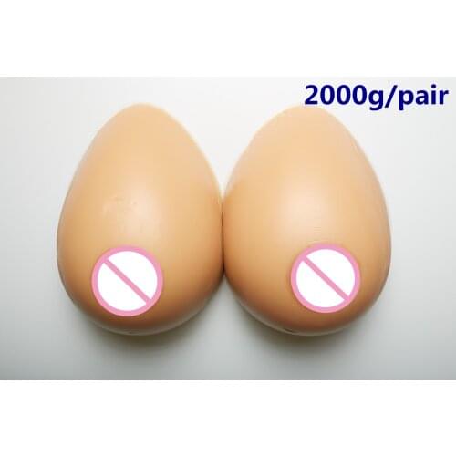 Fake Boob 2000g/pair Brown Silicone Breast Forms Breast Prosthesis Crossdresser Drag Queen Shemale Transgender False Breasts