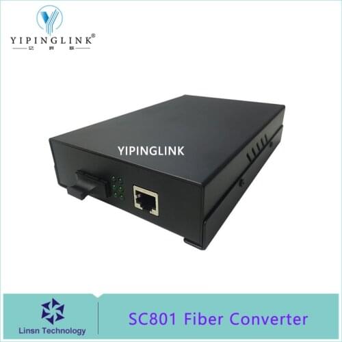 LINSN SC801 Optical fiber media converter single mode Ethernet transceiver maximum 20km long distance