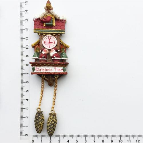 Europe Germany Switzerland Creative Travel Souvenir Stereo Cuckoo Clock Magnetic Fridge Magnet