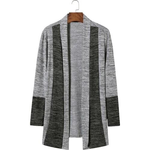 Solid Color Knitwear Sweater Men Autumn Winter Knit Cardigan Men Slim Fit Shawl Collar Cardigans Sweaters Men