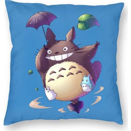 My Neighbor Totoro Anime Manga Cushion Cover Studio Ghibli Hayao Miyazaki Throw Pillow Case For Sofa Pillowcase Decoration