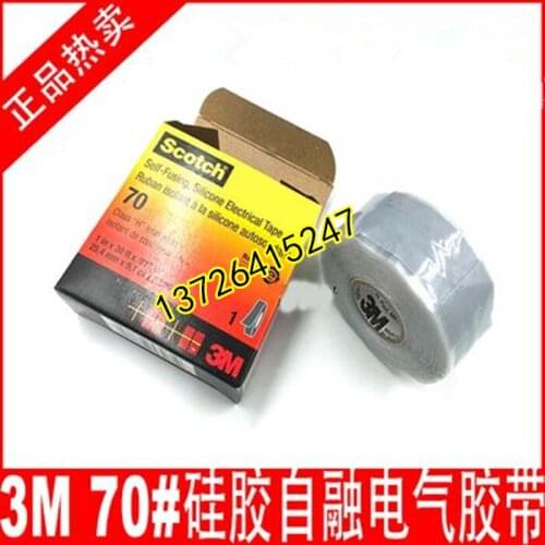 Original authentic 3M 70#Scotch70# high temperature anti-arc tape 70# self-melting silicone electrical tape