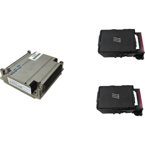 Original For HP 360e G8 server heat sink heatsink 668237-001 676952-001 732136-001 and 2pcs cooling fan 654752-001 732136-001