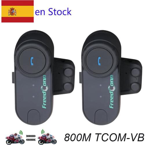 2PCS 800M TCOM-VB Intercom Hi-Fi Motorcycle Intercom Interphone bt interphone bluetooth motorcycle helmet intercom