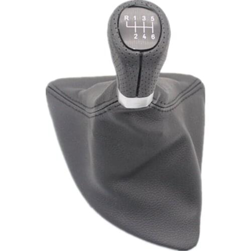 6 Speed Car Gear Stick Shift Knob With Leather Boot For BMW 1 Series E87 2004 2005 2006 2007 2008 2009 2010 2011 2012