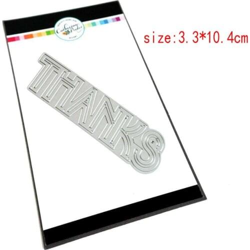 Sirius English phrase THANKS Metal cutting dies cut die mold card Scrapbook paper craft knife mould blade punch stencils new die