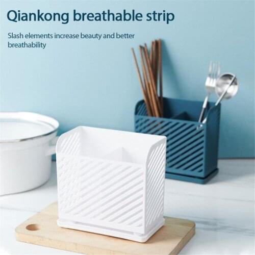 Household Storage Rack With Spoon Storage Box Household Chopsticks Tube Kitchen Drain Storage Box Kitchen Shelves Kitchen Tools