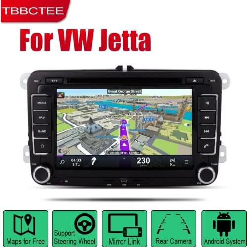 TBBCTEE Auto DVD Player GPS Navigation For Volkswagen VW Jetta 2005~2018 Car Android Multimedia System Screen Radio Stereo