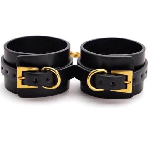 Quality PU Leather Handcuffs Sexual Bondage Restraints Belt Porn Sex Products BDSM Slave Sex Toys for Couples Adults Games