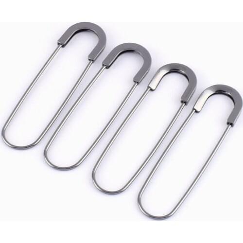 80mm Gunmetal Safety pins Coiless Safety Pins Larger Safety Pins Kilt Pins Broochs letter Bar Pins Apparel Accessories