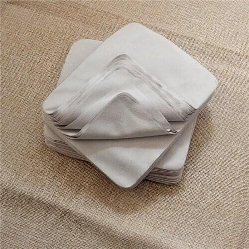 ZhenKeRou 5pcs/Lot High Quality Gray Microfiber Cotton Soft Glasses Lens Cloth for Camera Lens Screen Cleaning Cloth