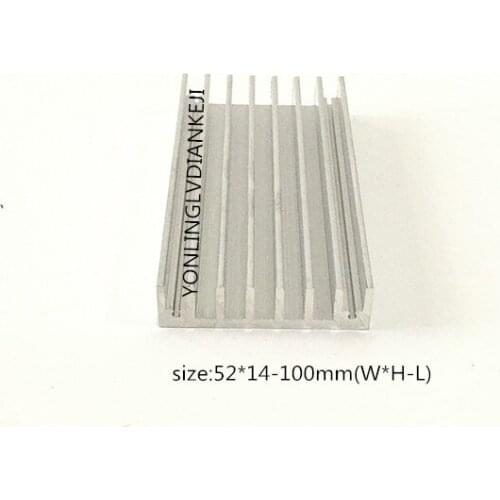 1pcs LED heatsink 52*14-100MM/IC heat sink/aluminum Heatsink/diy heatsink