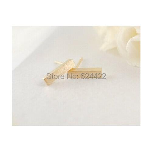 10Pcs/lot 2016 New Fashion Jewelry Brushed bar Stud Earrings for Women Party Gift ED031