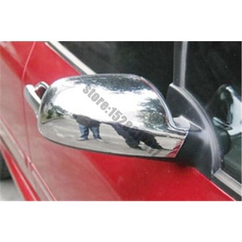For 2004-2012 Peugeot 307 CC SW 407 Door Side Wing Mirror Chrome Cover Rear View Cap Accessories 2pcs per Set Car Stying