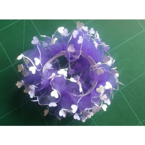 2019 cheap factory wholesale children heart flower Headband Hair Rope Rubber Bands Baby Girls' Kids Cute hair Accessories