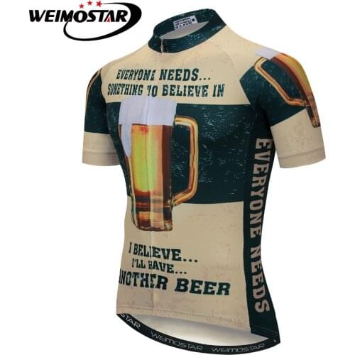 2021 Weimostar Mountain Bike Jersey Tops Sports Shirts Mens Cycling Jersey Ropa de Ciclismo MTB Breathable Quick Dry Beer