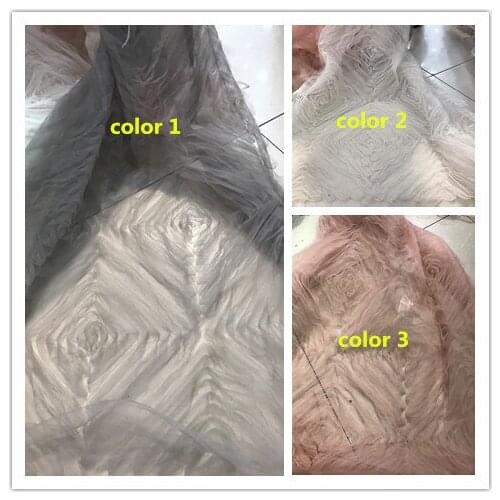 5 yards embroidered net lace fabric for dress Bridal french lace fabric SYJ-63423 african tulle lace fabric