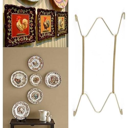 8/10/12/14/16 Inch Spring Hanging Frame Plate Tray Dish Hanger Holders Rack W type Invisible Shelf Spring Hook